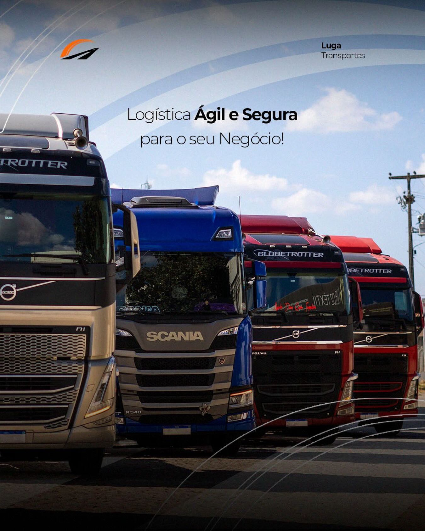 Logística ágil e segura para o seu negócio — frota LUGA Transportes